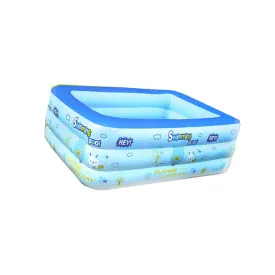 190X145X60Cm 3-Ring Inflatable Rectangular Swiming Pool
