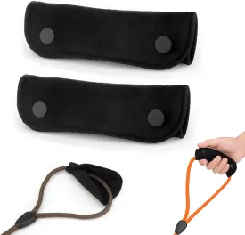 2PCS Dog Leash Grip Handle Sleeve - Soft Velvet & Polyester Mesh Ensure Comfortable Grip - Leash Wrap & Protection Pads