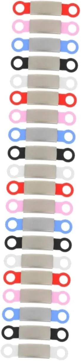 4sets Pet Tag Blanks for Engraving Dog Blanks Waterproof Scratch-Resistant Id Tags for Cat Dog Collars 5pcs*4