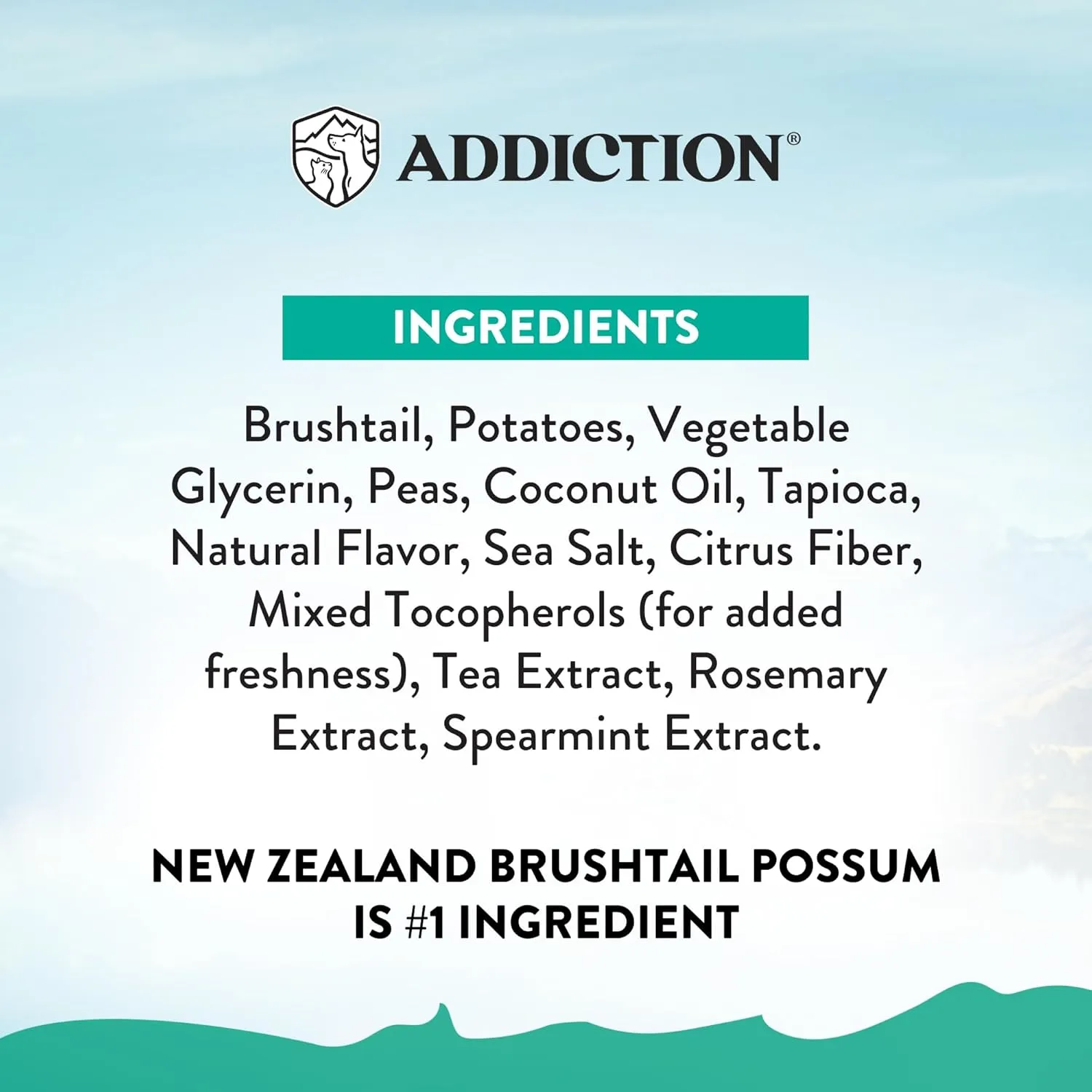 Addiction Meaty Bites - Hypoallergenic Dog Treats - Made in New Zealand - High Meat Content - Gluten and Grain-Free - Soft and Allergy Friendly (Brushtail, 4 Ounces - 3 Packs)
