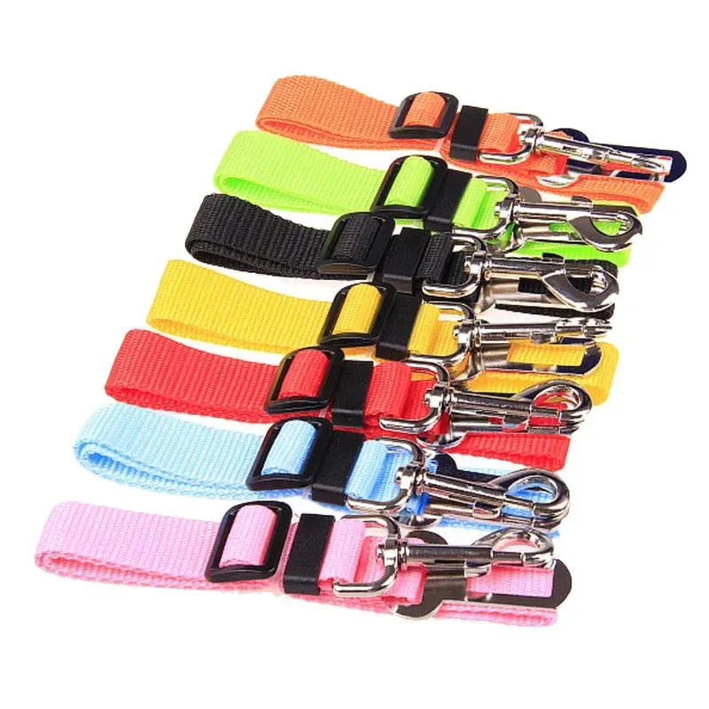 Adjustable Cat & Dog Car Seat Belt – Travel Clip for Small to Medium Pets – Lead Accessories