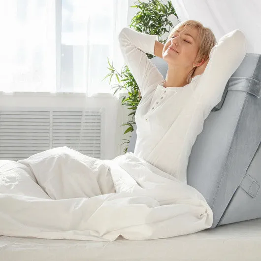 Adjustable Memory Foam Incline Pillow with Head Support for Sleeping Reading