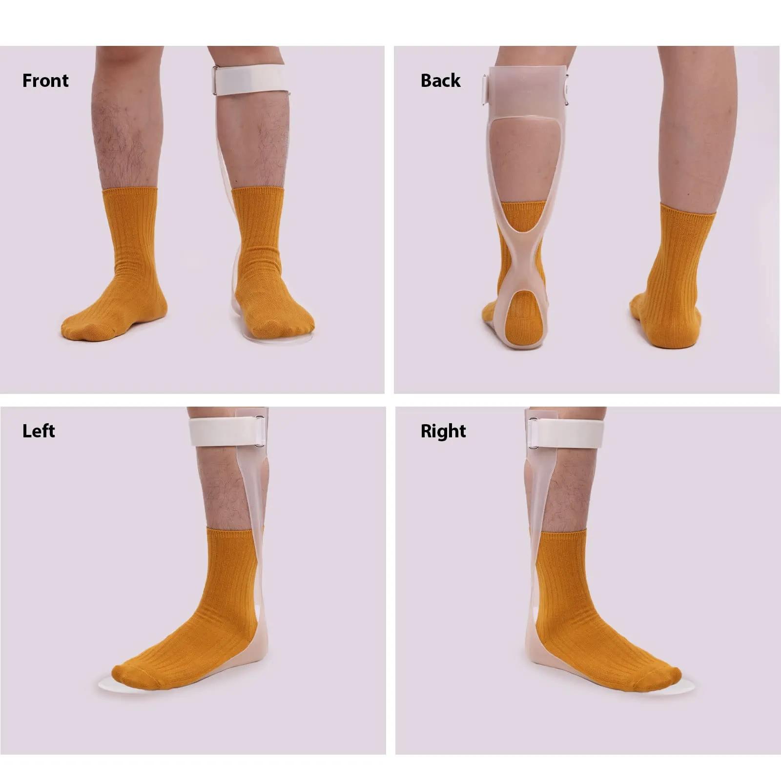 AFO Foot Drop Brace Splint Ankle Foot Orthosis Walking with Shoes or Sleeping for Stroke Hemiplegia (M-Left) M-left