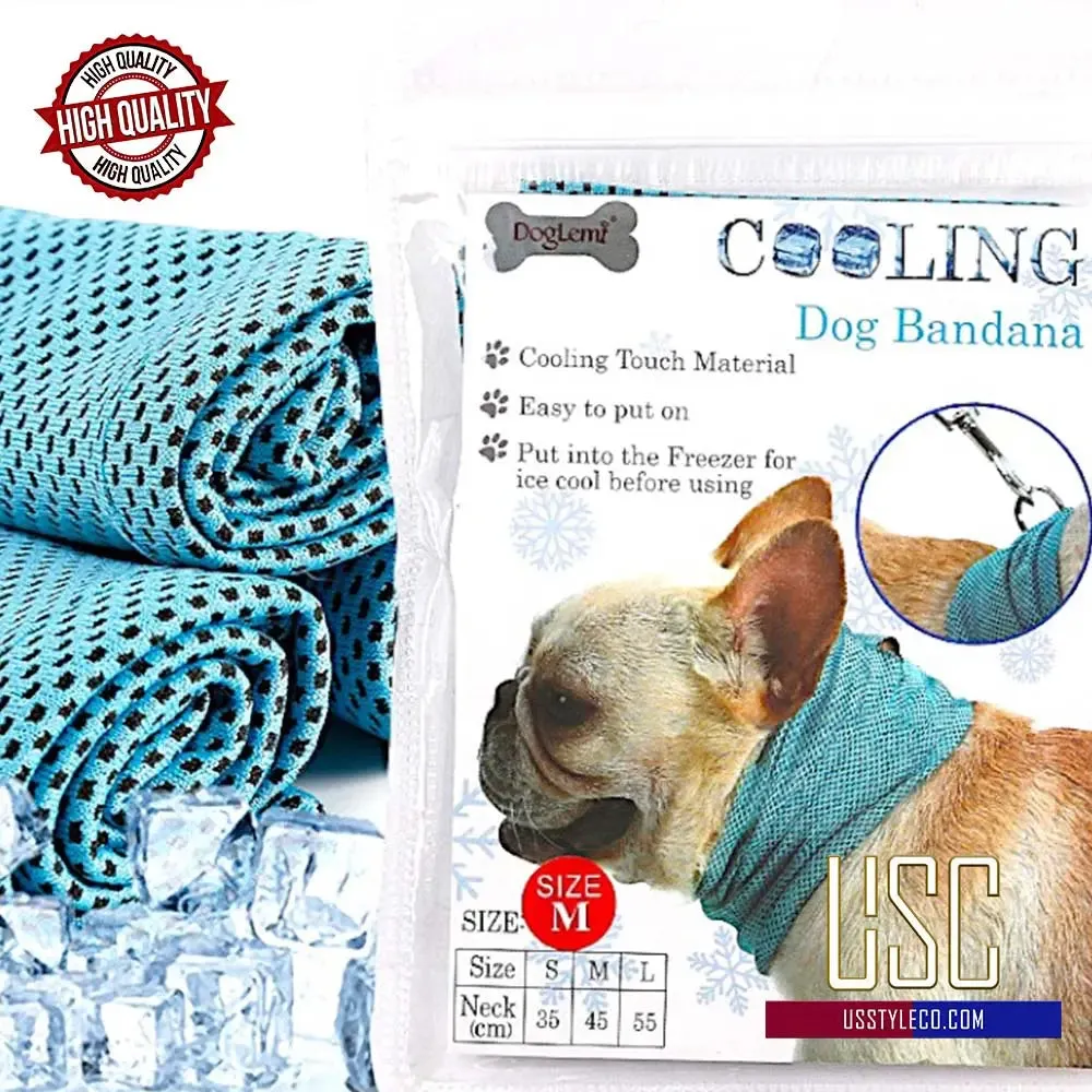 Beat the Heat! Instant Cooling Dog Bandana for Summer Adventures