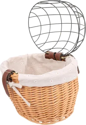 BESPORTBLE Strong Durable Bike Basket Front Seat Basket Removable for Pet Dog Cat