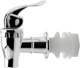 BPA Free Replacement Cooler Faucet Water Bottle Jug Ceramic Water Crock Reusable Spigot Spout Water Beverage Lever Pour Dispenser Valve Gravity Water Tap - Chrome (1)