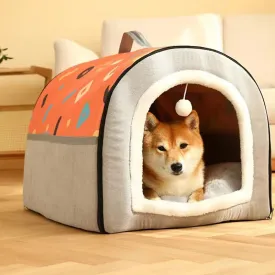 Breathable Warm Plush Pet Bed House