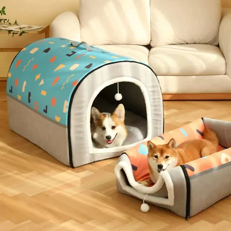 Breathable Warm Plush Pet Bed House