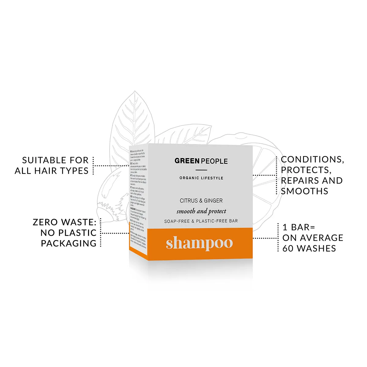 Citrus & Ginger Shampoo Bar 50g