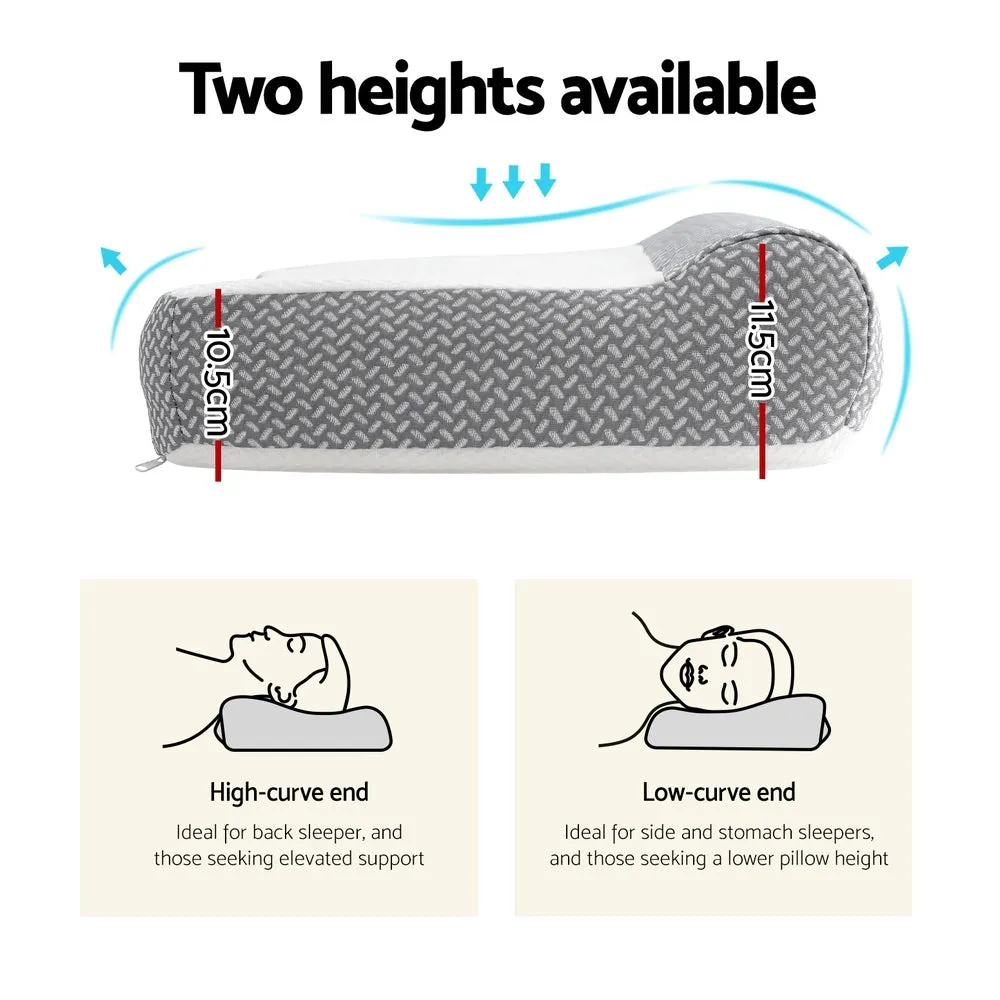 Contour Pillow Memory Foam - White