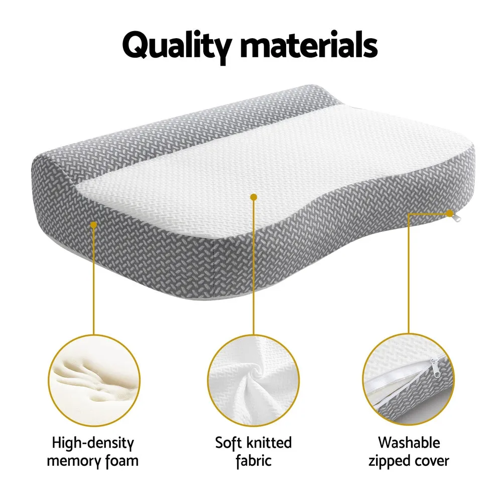 Contour Pillow Memory Foam - White