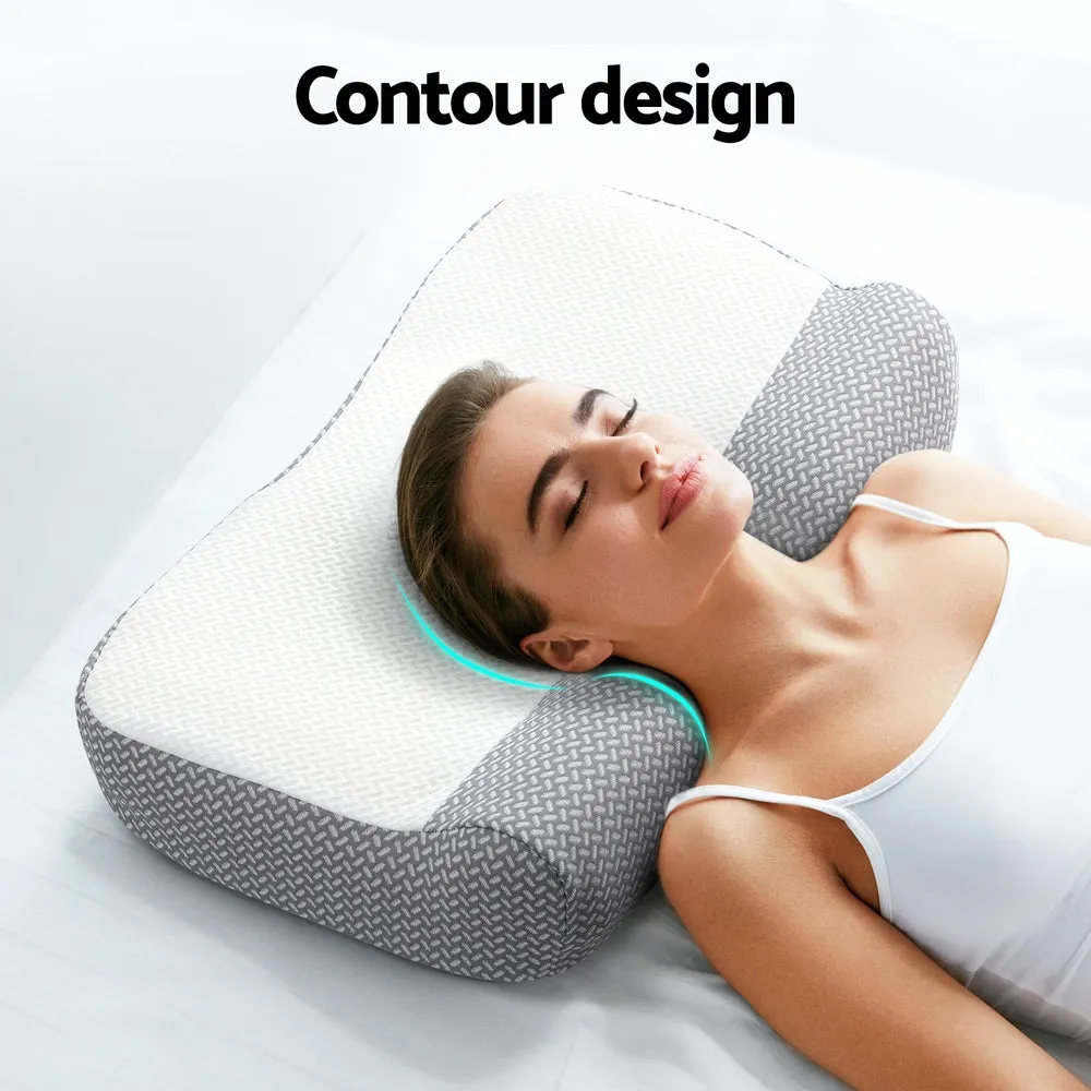 Contour Pillow Memory Foam - White