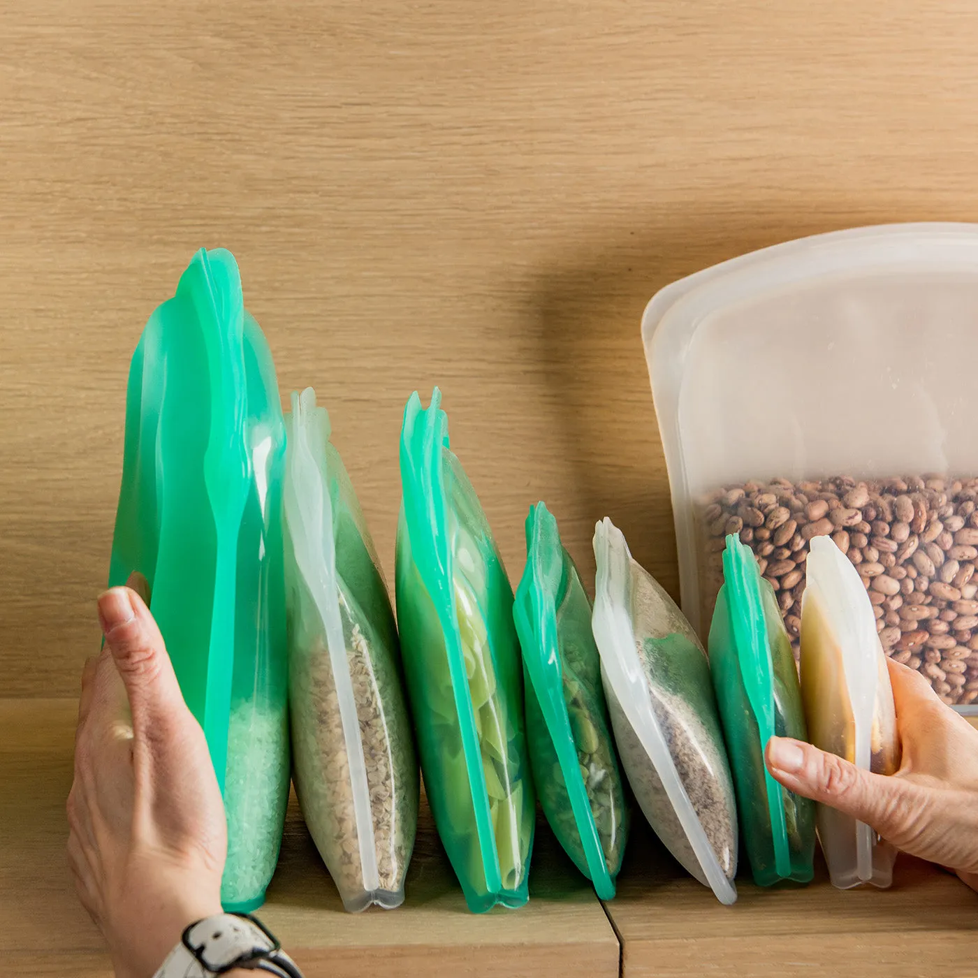 Cuisipro Pack-It Silicone Reusable Storage Bag, 2000ml/67.5 oz
