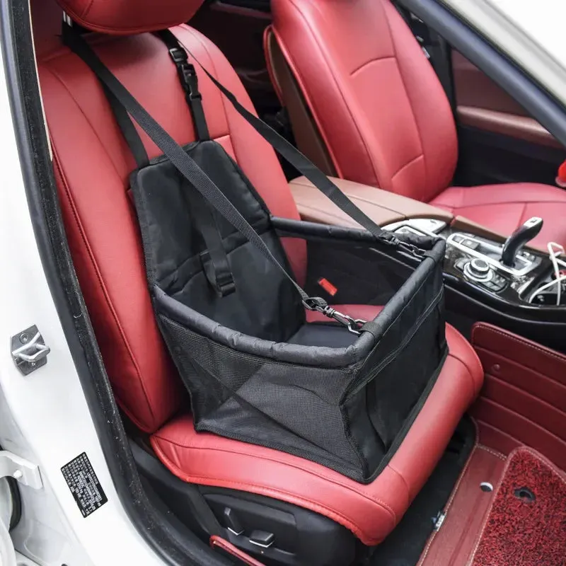 Deluxe Pet Car Seat for Dogs and Cats - Waterproof and Comfort Travel Accessory