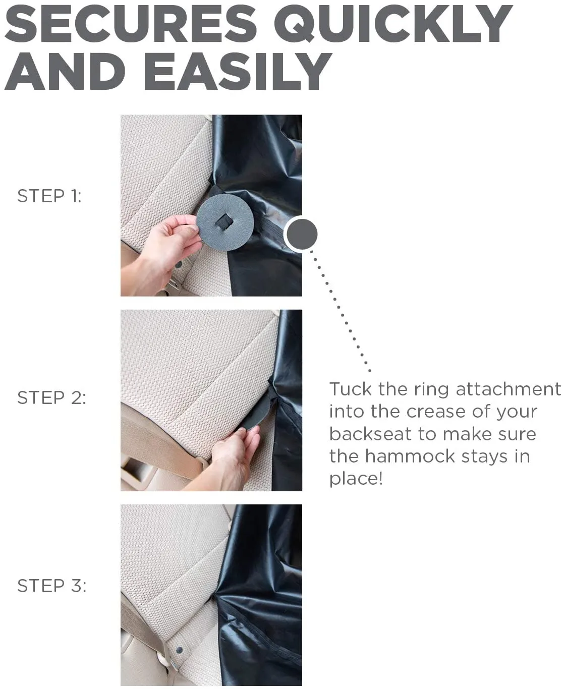 Dog Back Seat Hammock Car Seat Protector - Universal Fit - Auto Back Seat Hammock - Outward Hound