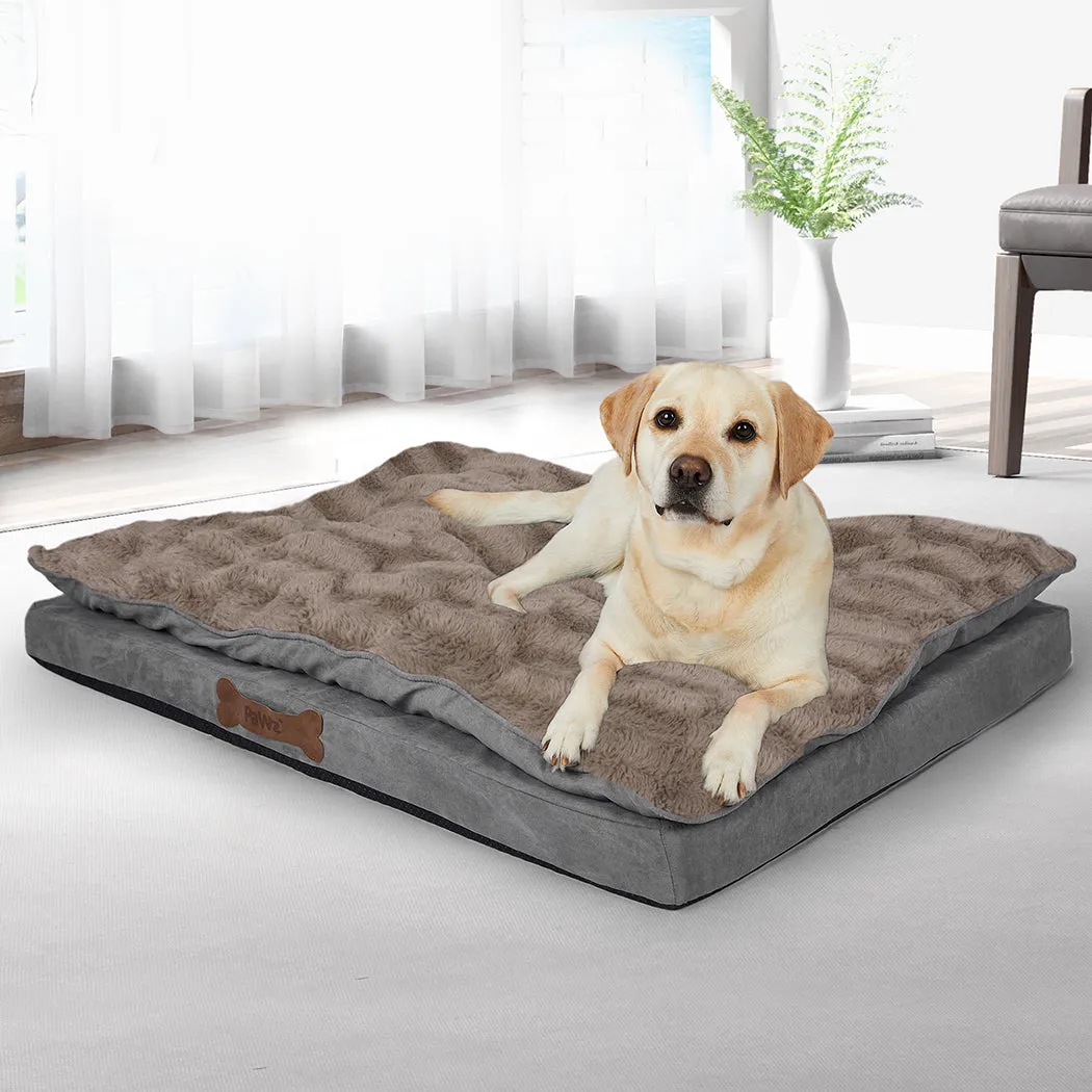 Dog Calming Bed Pet Cat Washable Removable Cover Orthopedic Memory Foam - XL