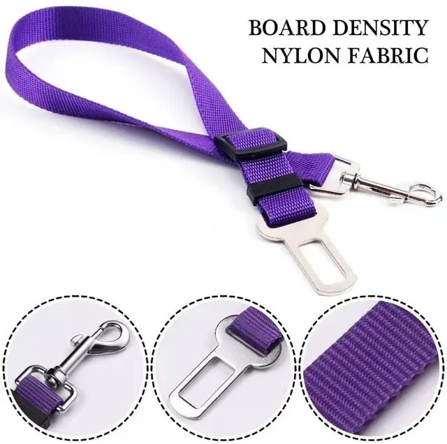 Dog Cat Car Safety Belt Adjustable Leash Vehicle Seat Belt