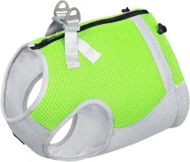 Dog Cooling Vest, Lightweight Jacket for Small Medium Dogs with Evaporative Cool Technology, Reflective Design Breathable Mesh for Training Camping, Green, XL