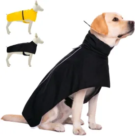 Dog Raincoat for Small Medium Large Dogs, Adjustable Dog Rain Jacket with Clear Hooded Double Layer,Waterproof Windproof Rain Jacket,Poncho Rain Coat