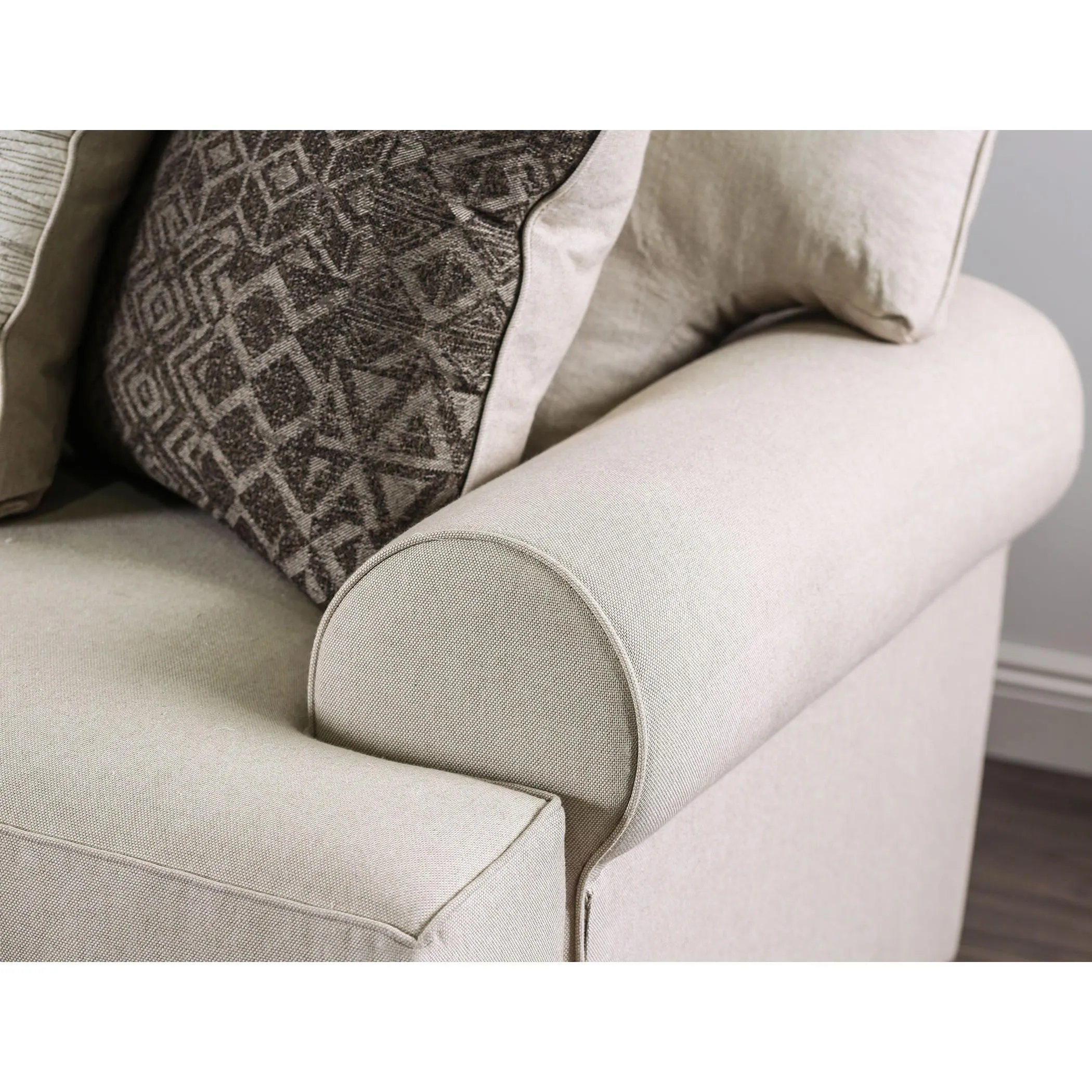 Furniture of America Gilda Stationary Fabric Loveseat SM1272-LV
