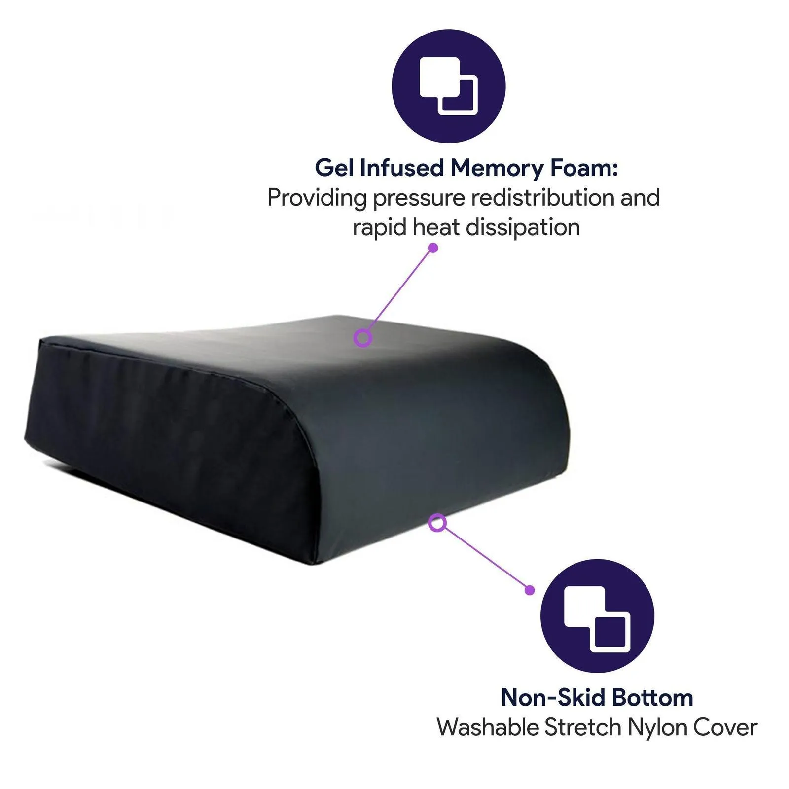 Heel Elevation Pillow - Wedge Leg Pillows