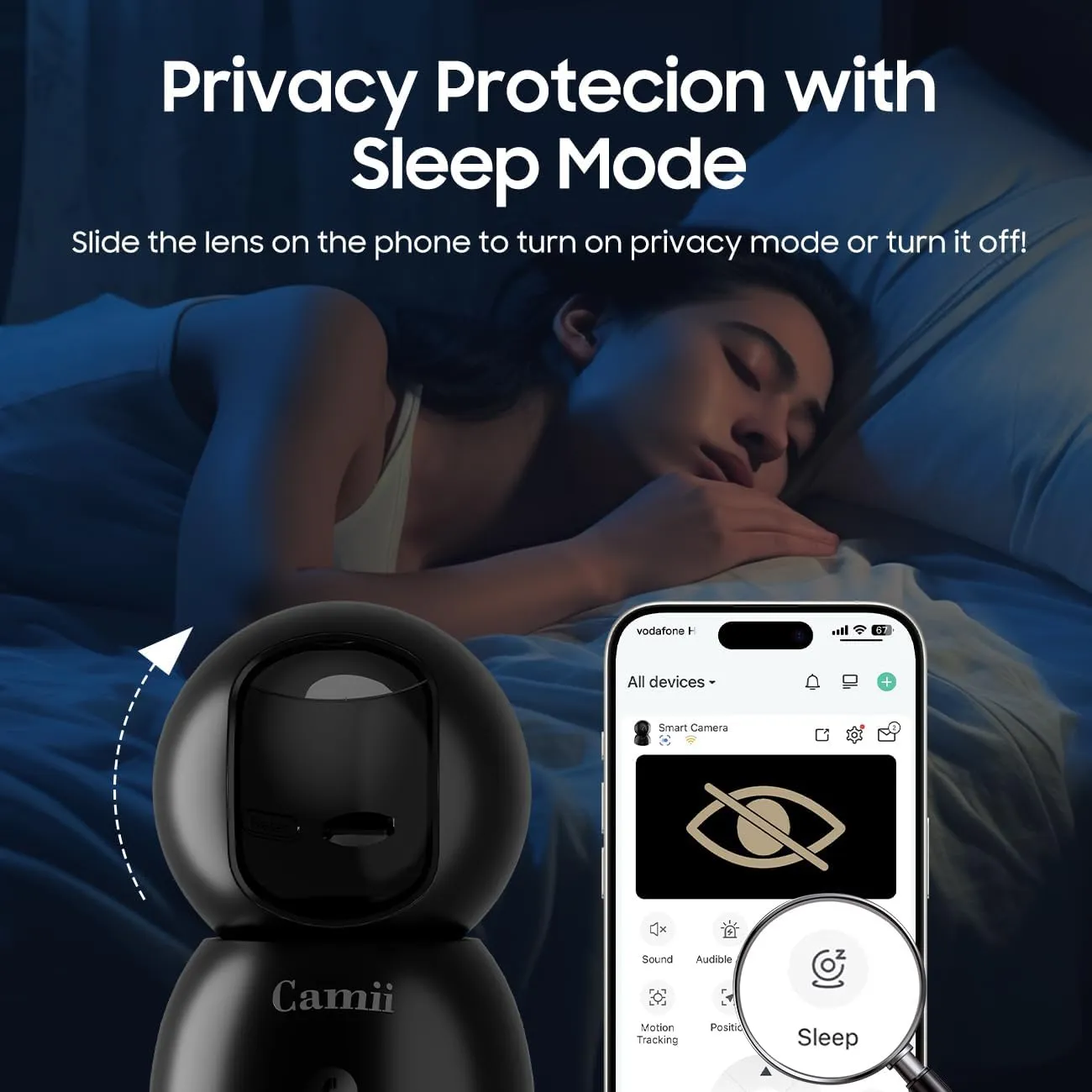 Indoor Camera, 2K Pet Cameras for Home Security Dual Band WiFi(2.4/5G), Security Camera with Phone App, 24/7 SD Card Storage, 2-Way Audio, Dog and Baby Monitor with Motion Detection, Black