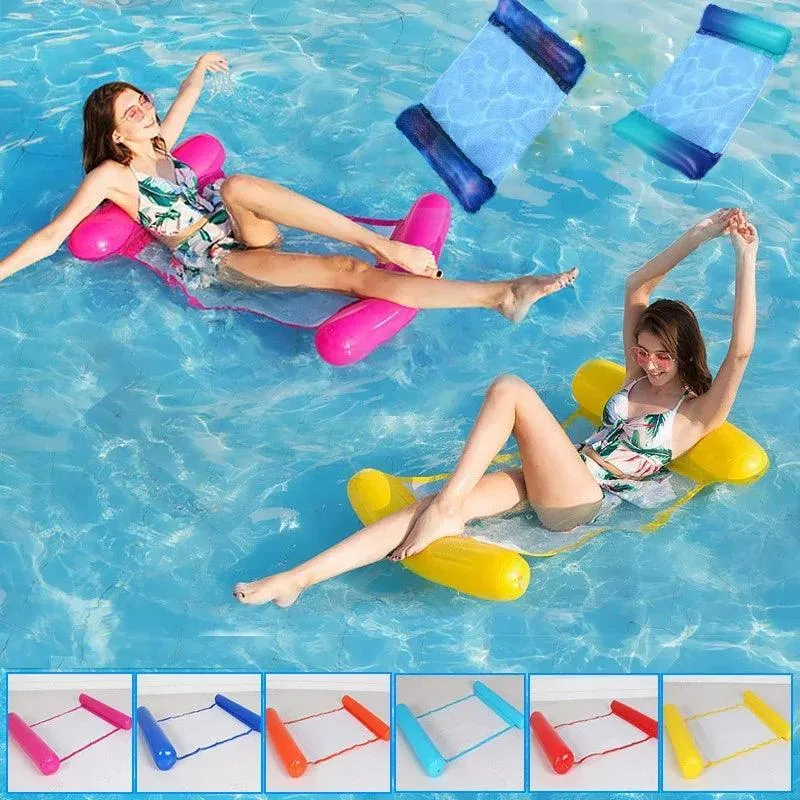 Inflatable Pool Hammock, Ultimate Comfort, Durable PVC Material, Lightweight and Portable, Versatile for Pools and Beaches