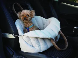 K10 Car-Go Tote - Dual Purpose Pet Tote and Dog Car Seat - Carry Your Dog or cat Safely with Harness Attachment - Attach The Bag to a Car Seat to use as a Pet Carrier (Oatmeal Beige)