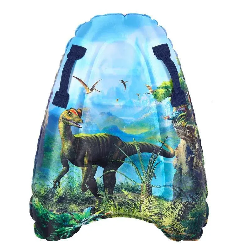 Kids Inflatable Surf Body Board, Durable PVC, Cushioned Ride, 7 Fun Designs, Lightweight, Perfect for Beach and Pool Fun