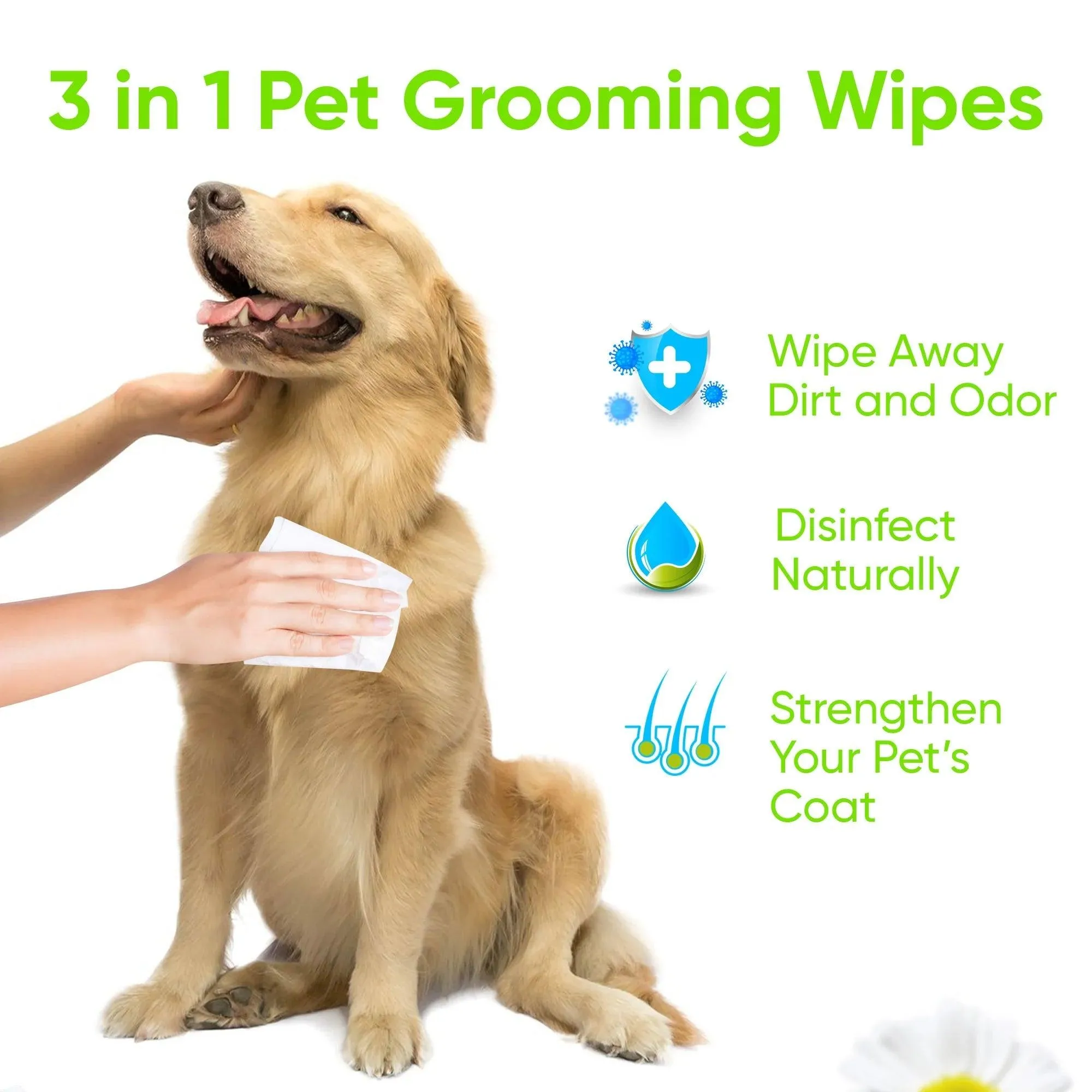 KIVEMA Pet Guard: Ultimate Care Pet Hygiene Wipes - Eyes, Ears, Face