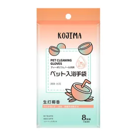 Kojima Coconut Pet Cleaning Glove Wipes For Pets 8pcs
