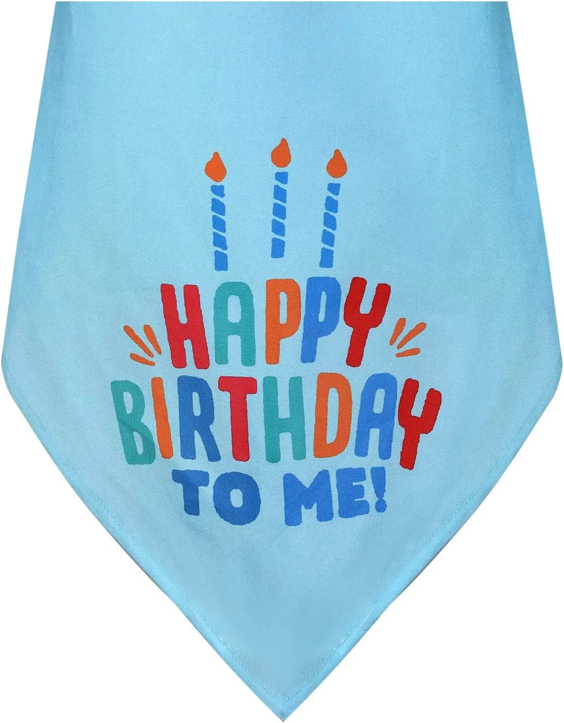 Medium Dog Birthday Cake Hat & Bandana Scarfs Set Blue, Handmade Dog Happy Birthday Hat with Colorful Candles, Medium Dog Birthday Party Supplies Decorations