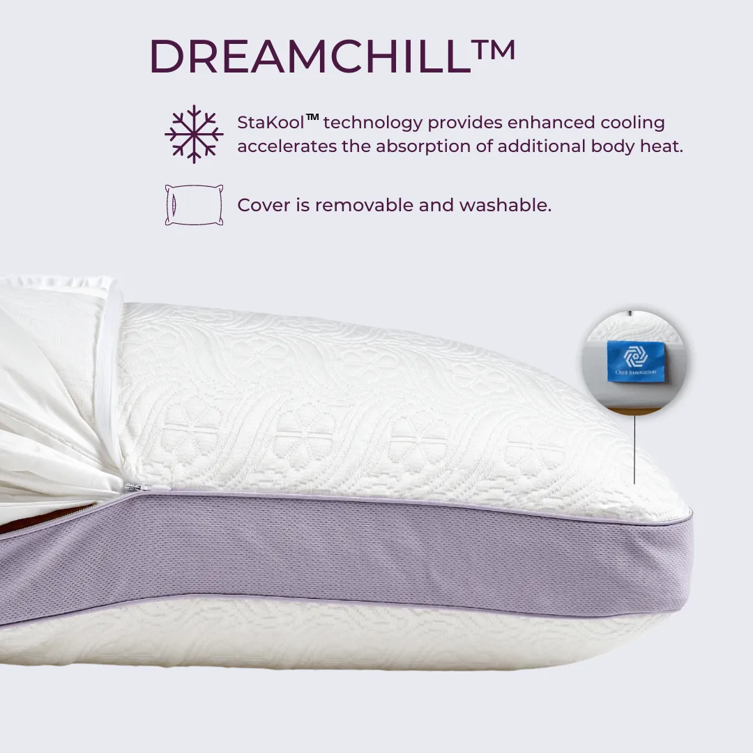 Memory Foam Max Cooling Pillow with Washable Cover