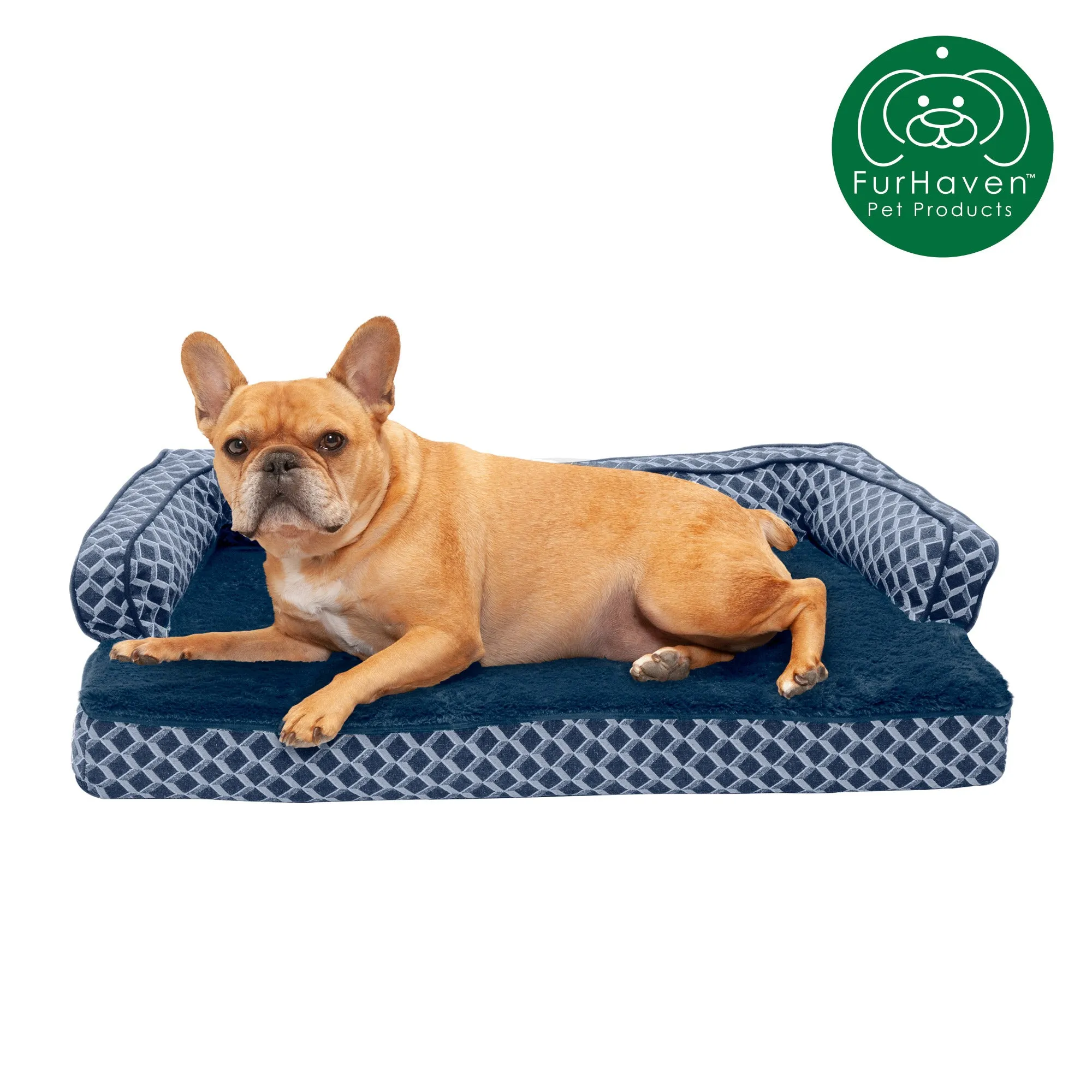 Memory Foam Plush Couch Sofa-Style Pet Bed