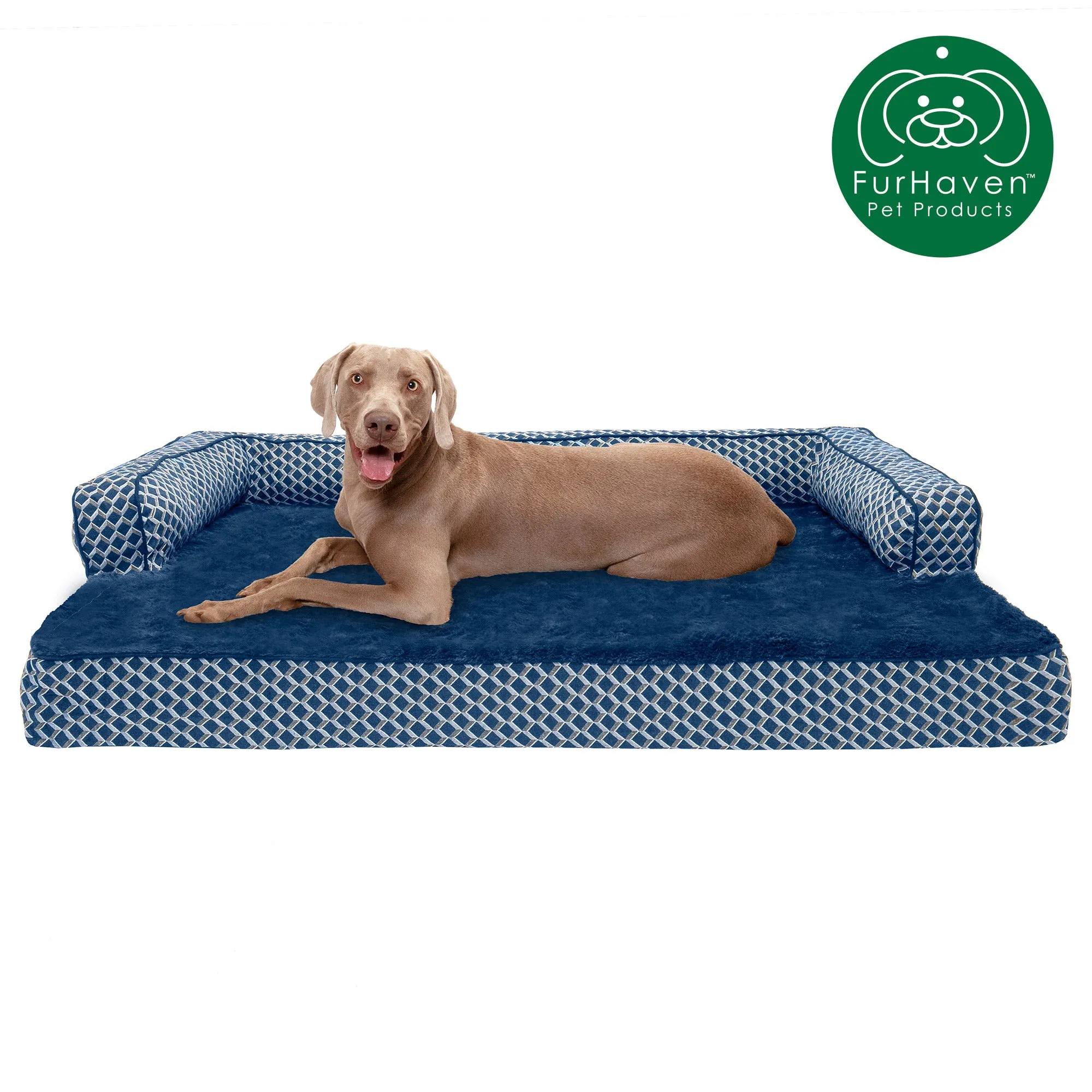 Memory Foam Plush Couch Sofa-Style Pet Bed