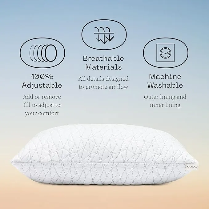 Mueller Nirvana Ultimate Adjustable Loft Pillow Queen Size Memory Foam