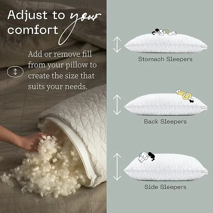 Mueller Nirvana Ultimate Adjustable Loft Pillow Queen Size Memory Foam