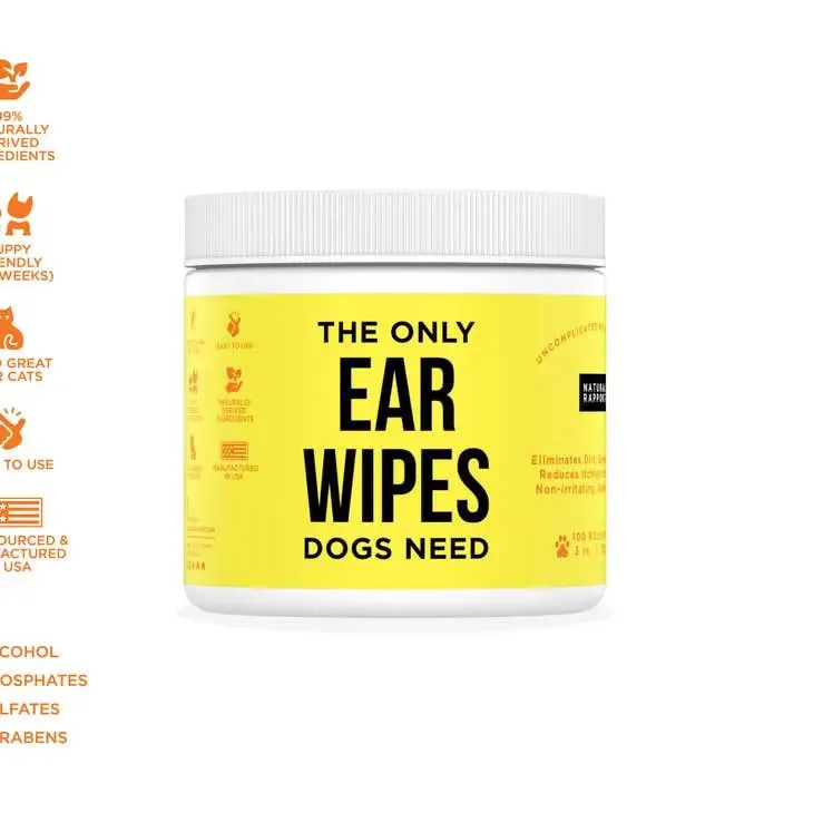 Natural Rapport - The Only Ear Wipes Dogs Need - Ear wipes for Dog