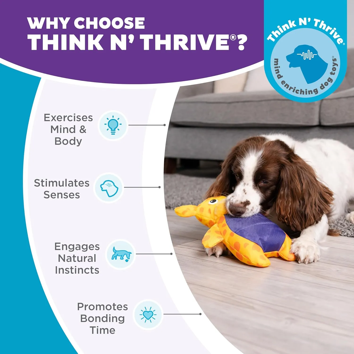 Outward Hound by Nina Ottosson Puzzle Palz Interactive Plush Dog Puzzle Dog Enrichment Toys, Plush, Squeaky, Giraffe, Yellow