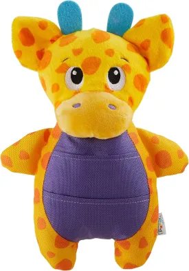 Outward Hound by Nina Ottosson Puzzle Palz Interactive Plush Dog Puzzle Dog Enrichment Toys, Plush, Squeaky, Giraffe, Yellow