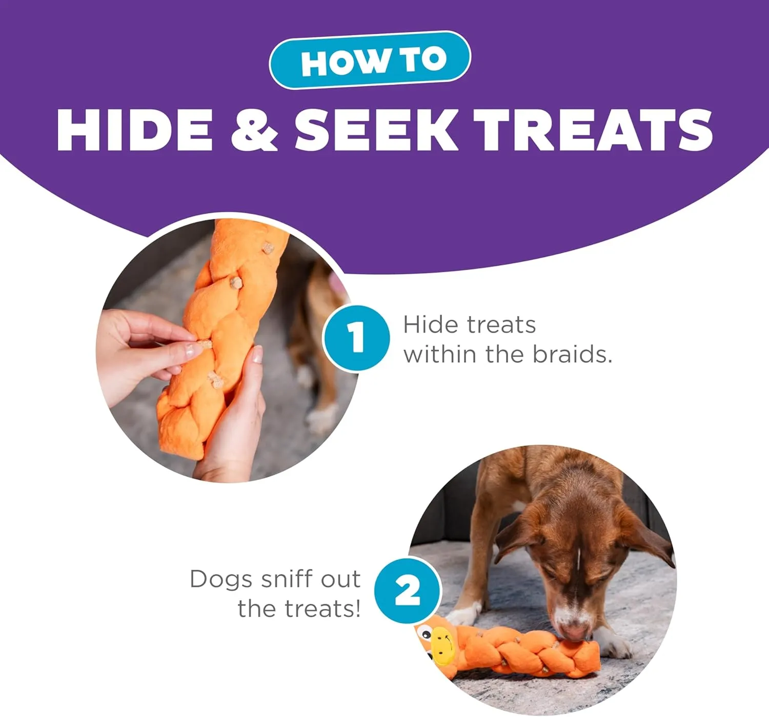 Outward Hound by Nina Ottosson Twistiez Interactive Plush Dog Treat Puzzle, Dragon, Orange