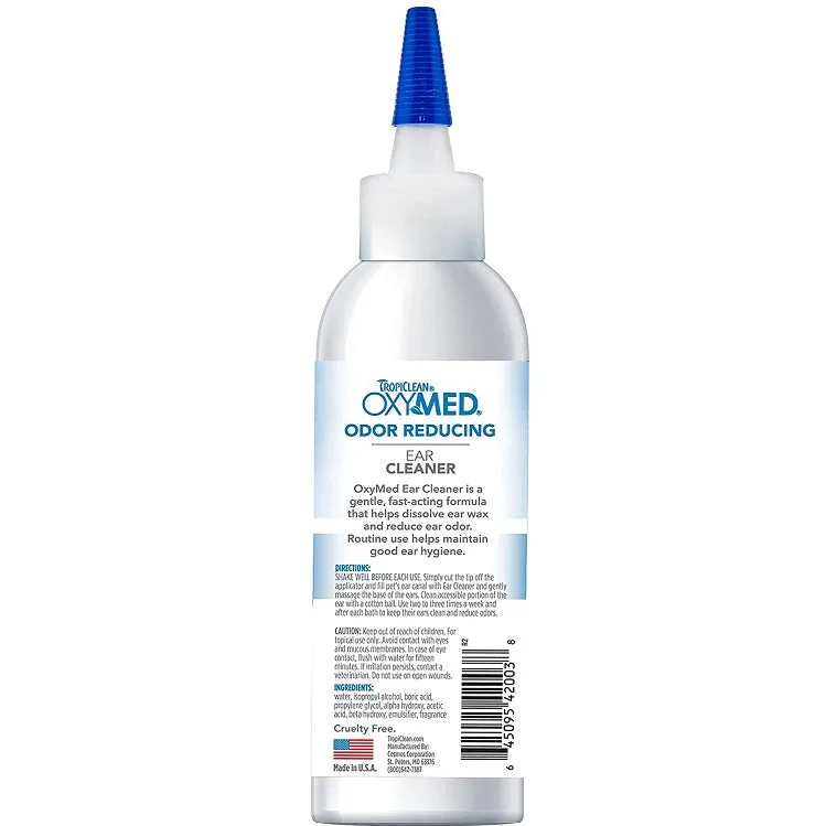 Oxymed Ear Cleaner for Dogs & Cats, 4 oz.