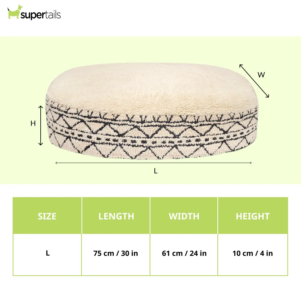 Pawpourri Boho Aztec Oval Bed for Dogs (Boho Print)