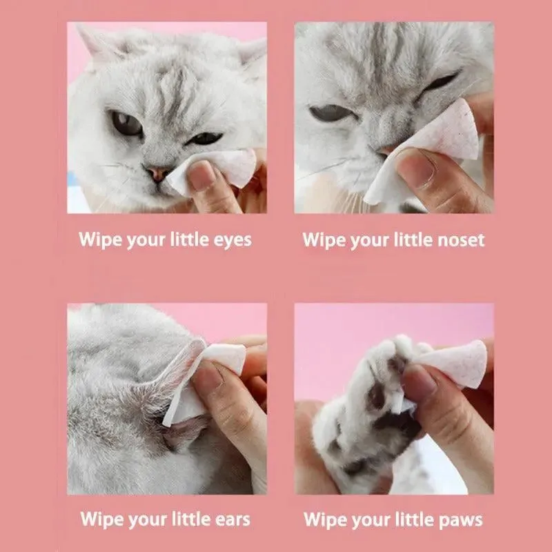Pet Cleaning Wipes 120 Pieces