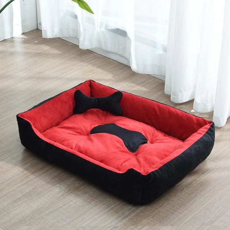 Pet Dog Bed Warm Sofa Dog Mats For Small Medium Large Dog Soft Pet Bed For Dogs Washable House For Cat Puppy Cotton Kennel Mat