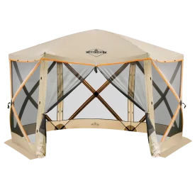 Portable 6-Sided Screen Gazebo with Carrying Bag