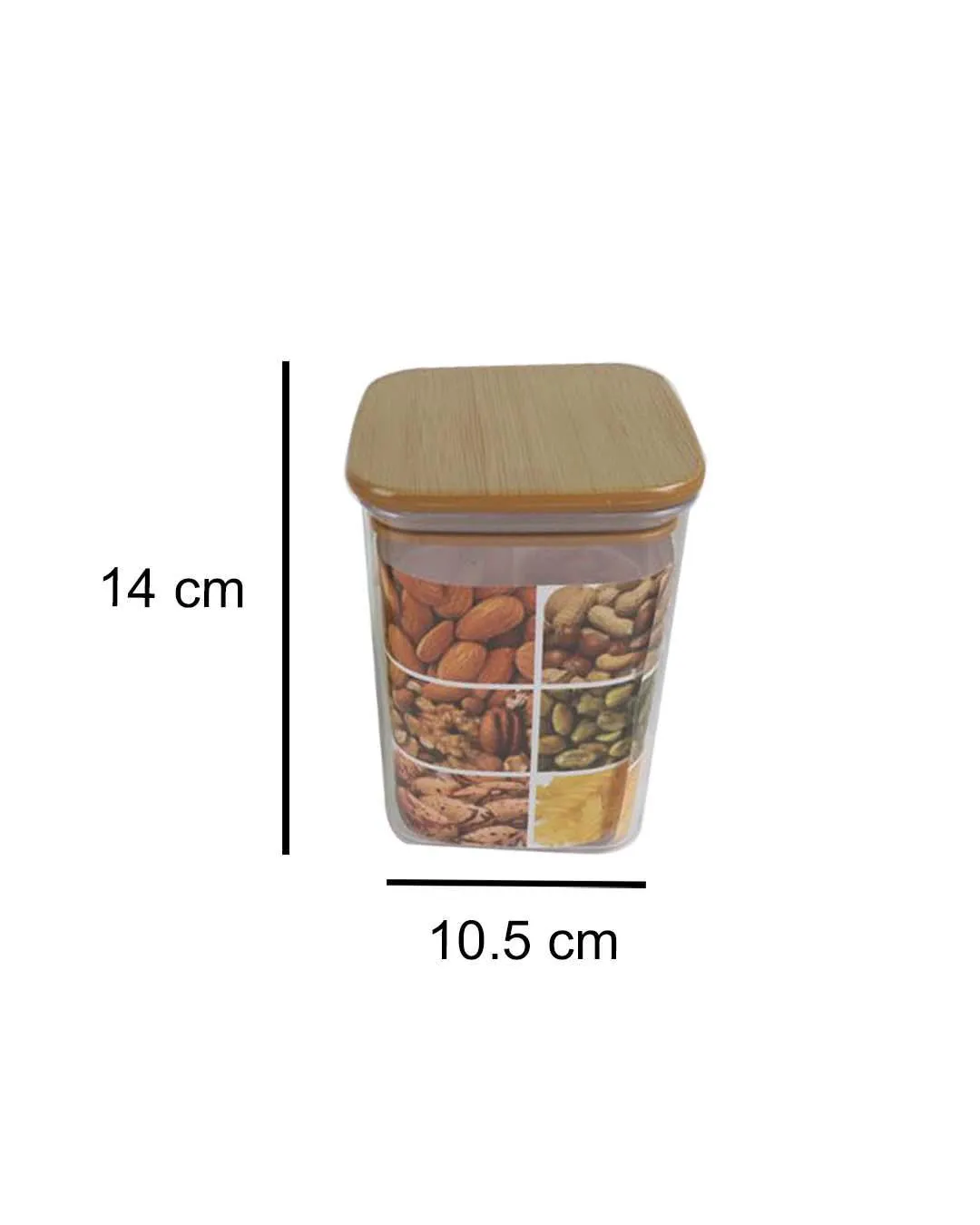 Sealed Container, Brown, Plastic, 900 mL