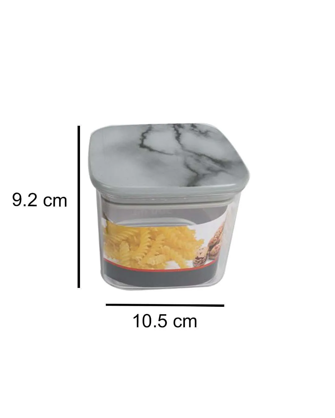 Sealed Jar, Grey, Plastic, 500 mL