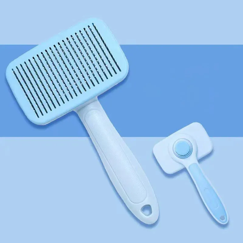 Self-Cleaning Pet Grooming Brush for Dogs and Cats