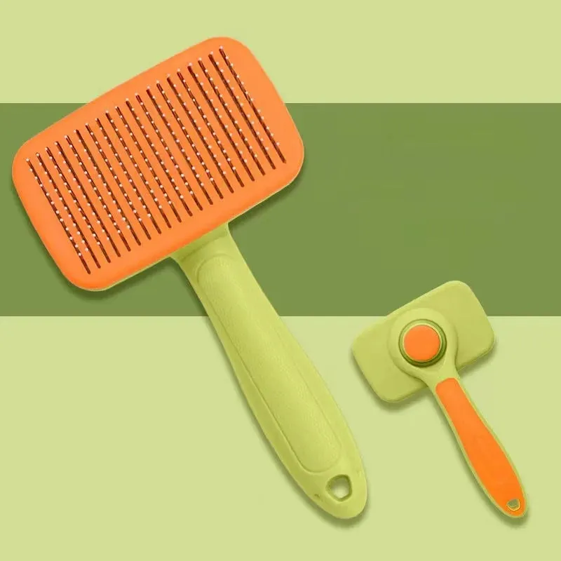 Self-Cleaning Pet Grooming Brush for Dogs and Cats